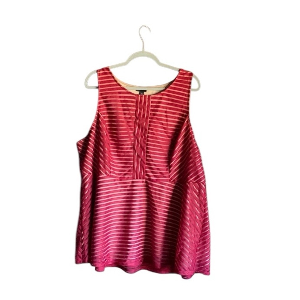 Torrid women’s size 4 top red tan lining sleeveless size 4x July 4th party